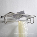 New double towel rail shelf stainless steel wall holder towel bar